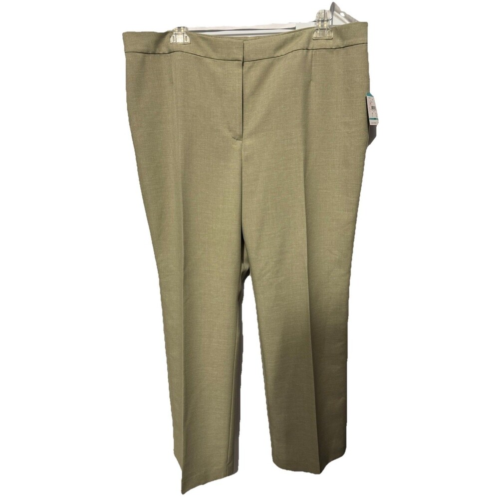 Kasper Separates Size 16 Petite Kate Slacks Dress Pants Brown